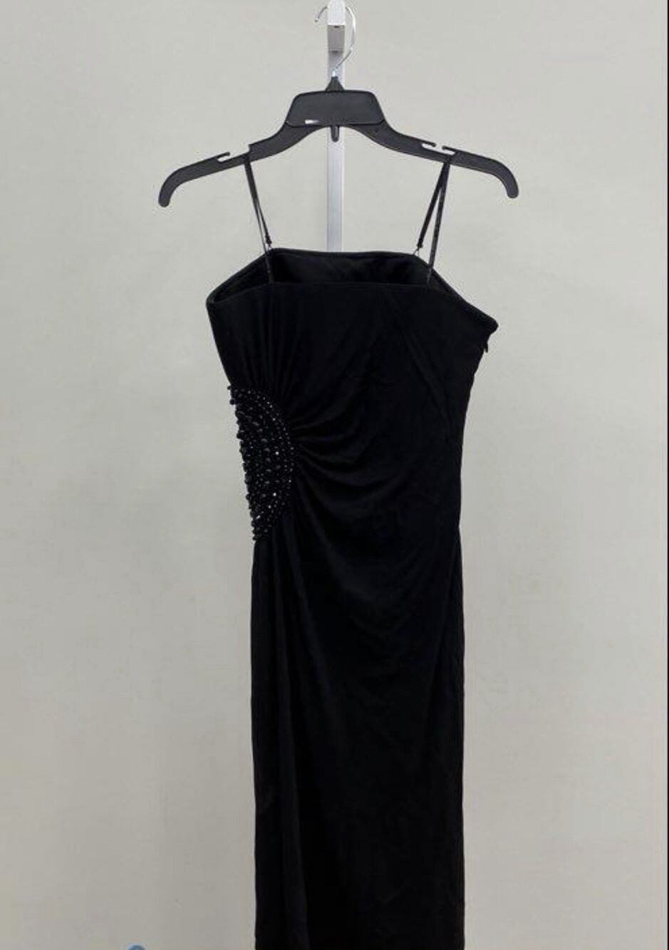VTG 90s Chetta Sherrie Bloom Peter Noviello Dress Black LBD Strapless XS 28x34